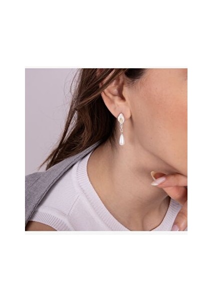 Incili Beyaz Gala Küpe fiyatları