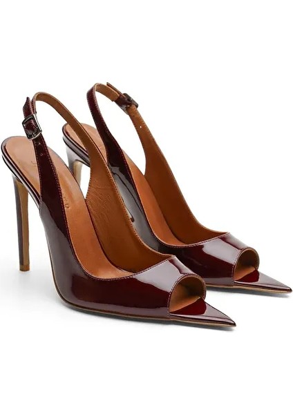 Bordo Kadın Rugan Stiletto JAB4429 / 2071K fiyatları