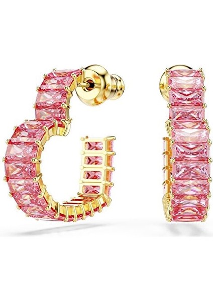 5706340 Swarovski Küpe Matrıx:pe Hoop Hrt S Pınk/gos