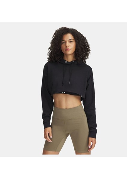 Kadın Ua Icon Terry Crop Kapüşonlu Sweatshirt 1389640-001
