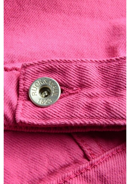 Pembe Kadın Kot Ceket