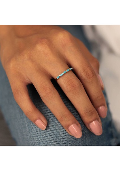 Yarım Tur Firuze Yüzük fırsatları