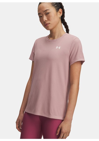 1389852-673-TECH Rib Ssc Pembe Bisiklet Normal Düz Kadın T-Shirt