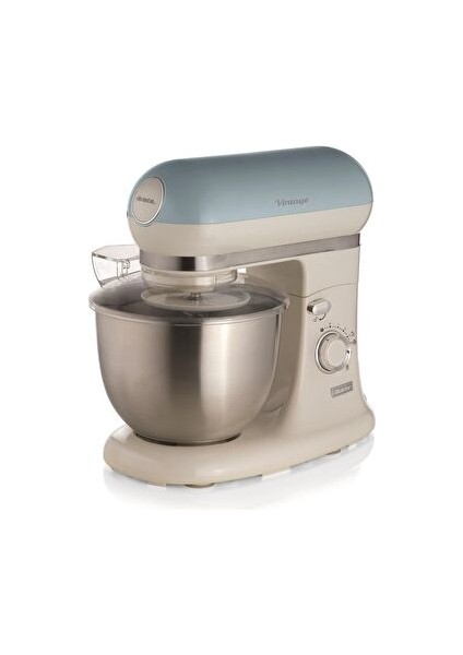 Vintage 1200W 5,5l Mutfak Şefi Mavi Stand Mikser