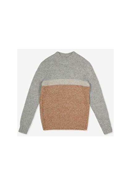 Bato Yaka Slim Fit Açık Kahve Erkek Kazak A274A18WOOD-