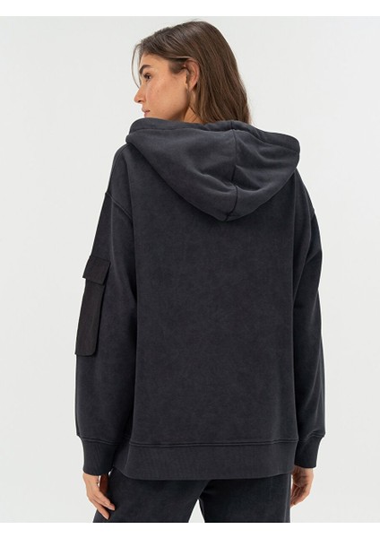 Cool Relax Wmn Antrasit Kadın Full Zip Kapişonlu Sweatshirt fiyatları