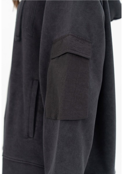 Cool Relax Wmn Antrasit Kadın Full Zip Kapişonlu Sweatshirt indirimleri