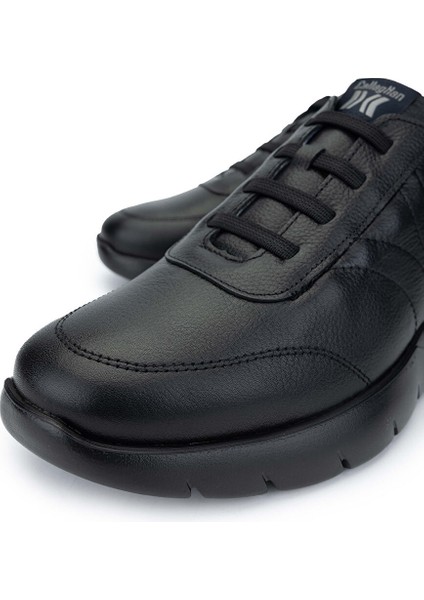 Siyah Erkek Deri Sneaker 618 45424 Erk Ayk SK24-25 modelleri