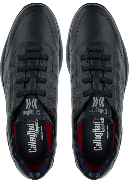 Siyah Erkek Deri Sneaker 618 45424 Erk Ayk SK24-25