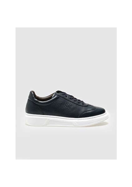 Lacivert Erkek Deri Sneaker 28824