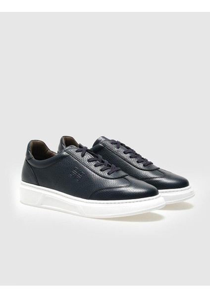 Lacivert Erkek Deri Sneaker 28824 fiyatları