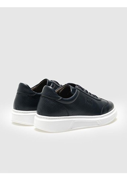 Lacivert Erkek Deri Sneaker 28824 modelleri
