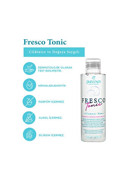 Cosmetıcs Fresco Tonic – Akne Siyah Nokta Leke Karşıtı Koruyucu Günlük Cilt Temizleyici modelleri