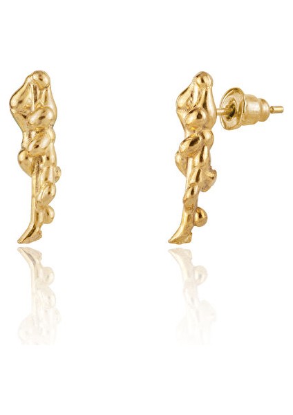 Zeytin Dalı Figürlü Altın Kaplama Bronz Küpe fiyatları