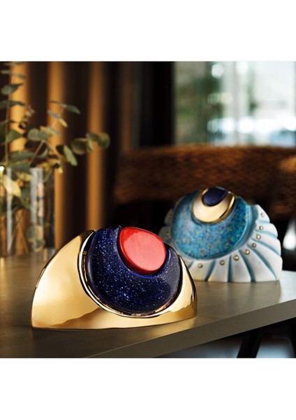 Coho Art El Yapımı Seramik Altın Nazar Göz Dekoratif Obje