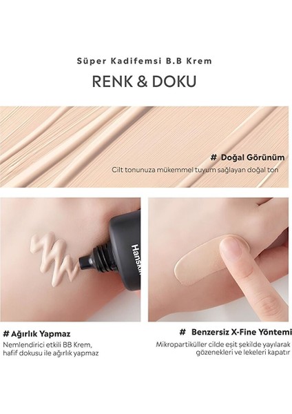 Yarı Mat Kırışıklık Karşıtı Bb Krem - Kadife Bitişli modelleri