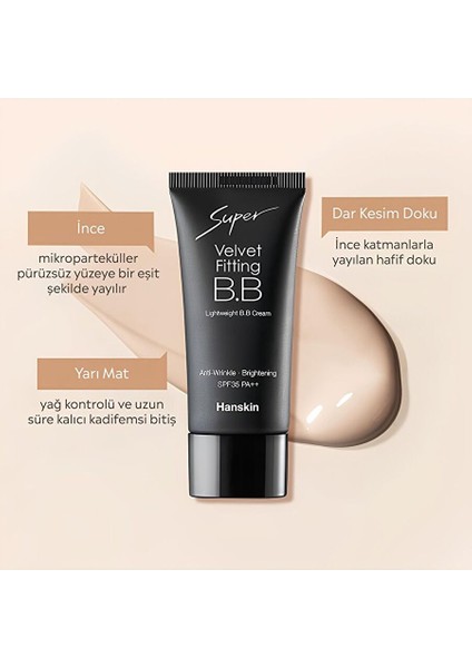 Yarı Mat Kırışıklık Karşıtı Bb Krem - Kadife Bitişli indirimleri