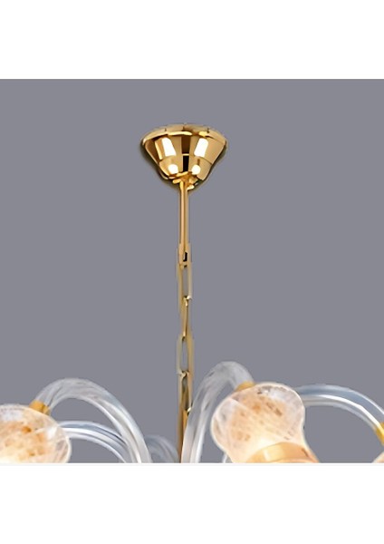 Etoile Altı Kollu Cam Avize modelleri