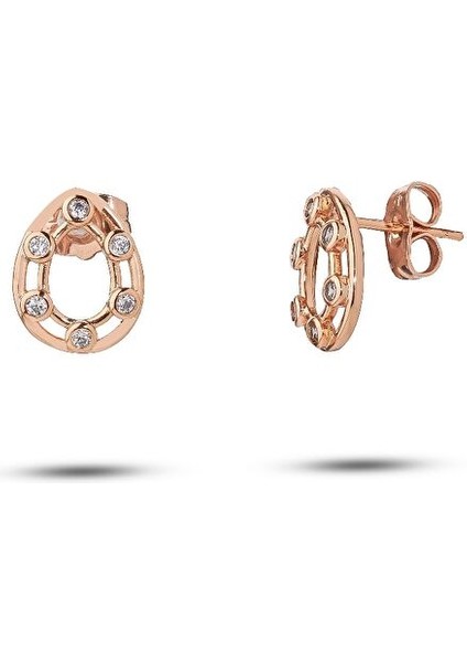 Mini Taşlı Damla Küpe