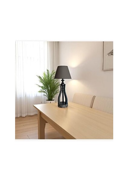 Nethe Dama Desen Koyu Yeşil Abajur fiyatları