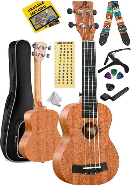 Rd-24 Concert Ukulele (Çanta Capo Askı Metod Pena)