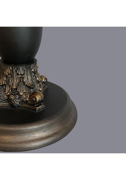 Danla Siyah Eskitme Abajur modelleri