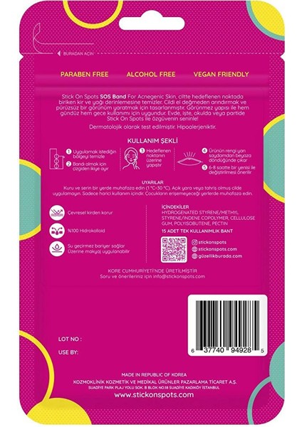 Sos Band - 15 Adet Sivilce/akne Patch