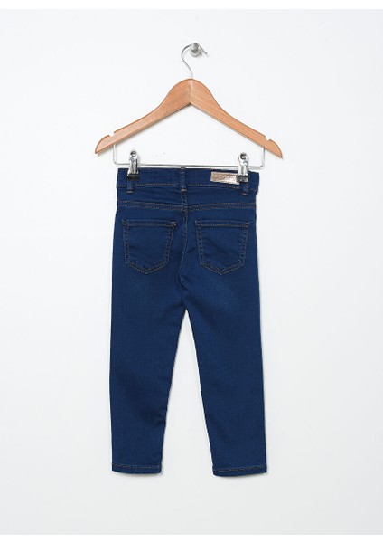 Mavi Kız Çocuk Boru Paça Toothpick Düz Denim Pantolon Sıssykıds-K fiyatları
