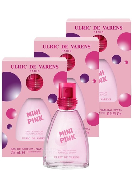 Mini Pink Egzotik Kadın Parfüm Edp 3'lü Set 3X25 ml