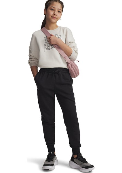 Siyah Kız Çocuk Sweatpant 1379525-001-UA Rival Fleece Joggers