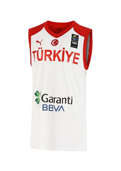 60660601-TURKEY V-Neck Game Jersey Beyaz Erkek V Yaka Normal Kalıp Forma