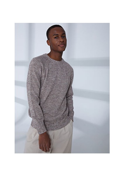 Benetton Bisiklet Yaka Normal Bej Erkek Kazak 123P108MU103V fiyatları