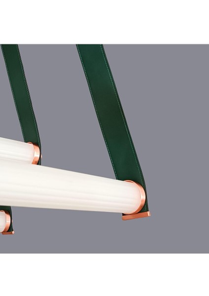 Elan Deri Detaylı Siyah Yeşil Sarkıt Avize fırsatları