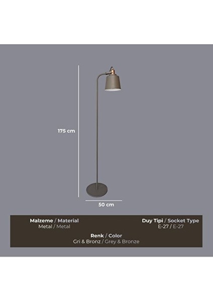 Arcuno Oynar Başlıklı Gri Lambader modelleri