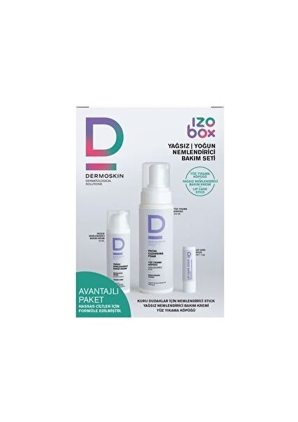 Izobox Yağsız Yoğun Nemlendirme Bakım Seti