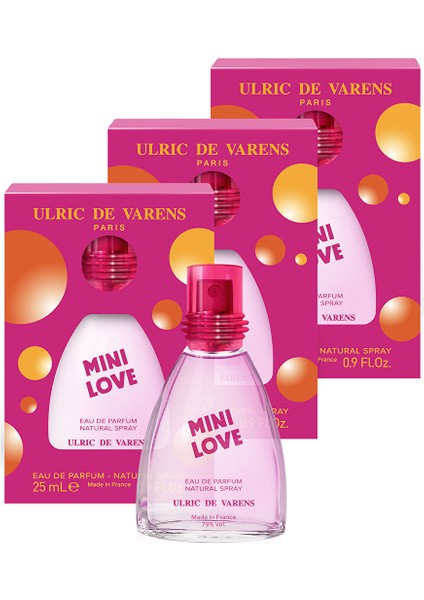 Mini Love Çiçeksi Kadın Parfüm Edp 3'lü Set 3X25 ml