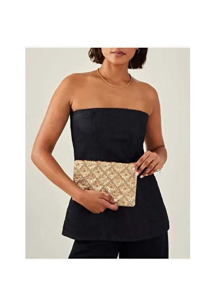 Tianna Clutch Gold