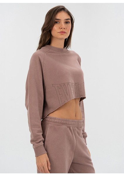 Vizon Kadın Rahat Sweatshirt TW0089 313-EVERLAST Cool Relax Wmn modelleri