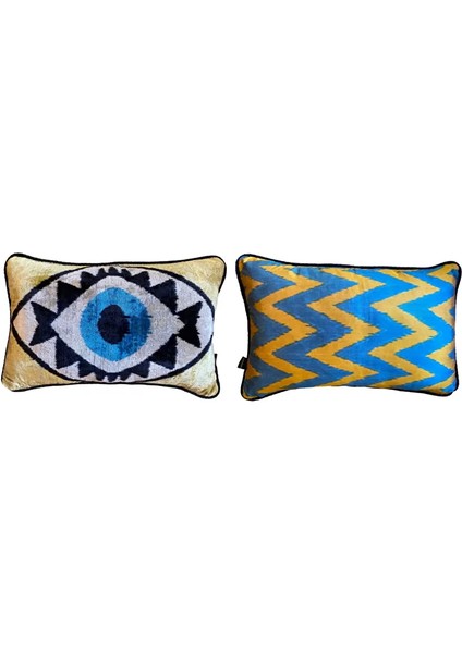 Göz Ipek Ikat- Kadife Ikat Kırlent fırsatları