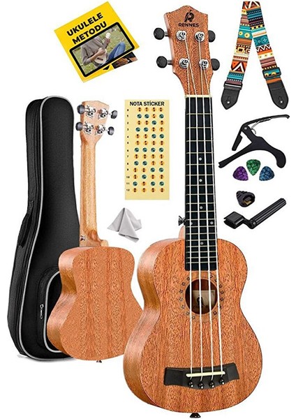Rd-26 Tenor Ukulele (Çanta Capo Askı Metod Pena)