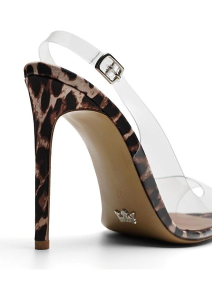 Kahverengi-Şeffaf Kadın Deri Stiletto JAB4428 / 2071K fırsatları