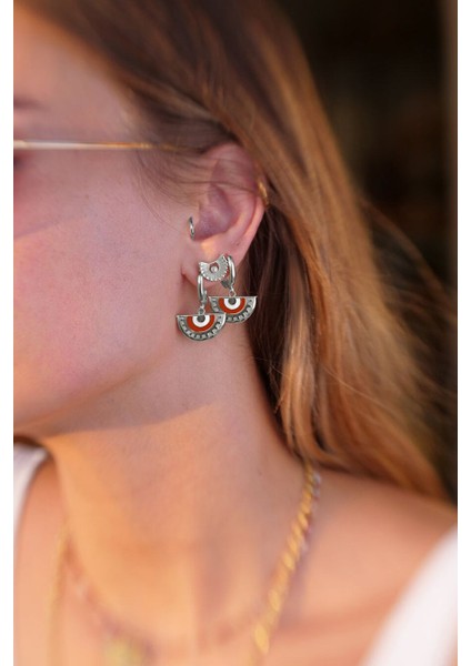 Enki Kırmızı Mineli Küpe fiyatları