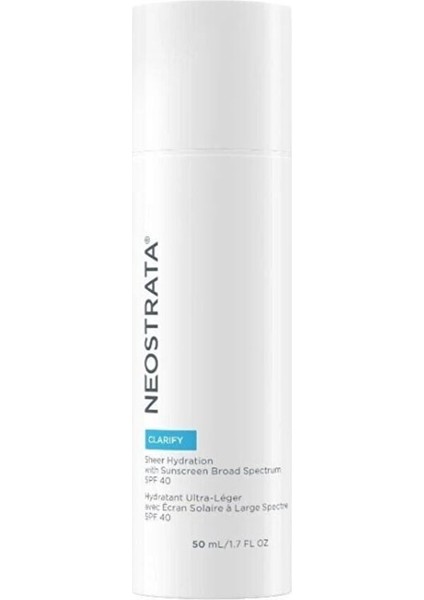 Clarify Yağlı Ciltler Için Güneş Koruyuculu Nemlendirici Krem 50 ml