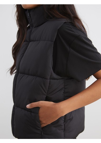 Yeni Sezon Dik Yaka Kadın Şişme Yelek modelleri