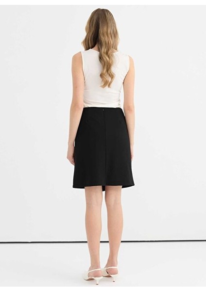 Siyah Kadın Standart Etek 25YSL3467 modelleri