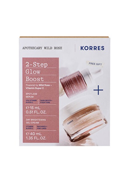 Wild Rose Day Cream 40ML & Serum 15ML Set