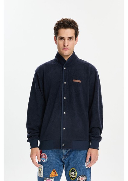 Siyah Fermuarlı Atletik Eşofman Üstü