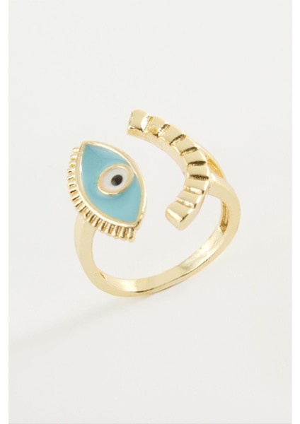 Göz Mineli Metal Yüzük fiyatları