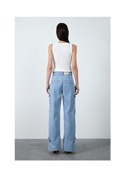 Cep Detaylı Mavi Jean Pantolon indirimleri