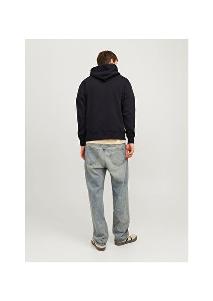 Siyah Erkek Kapüşon Loose Fit Sweatshirt 12256534_JJELEGACY Sweat Hood Noos fiyatları